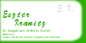 eszter kranitz business card